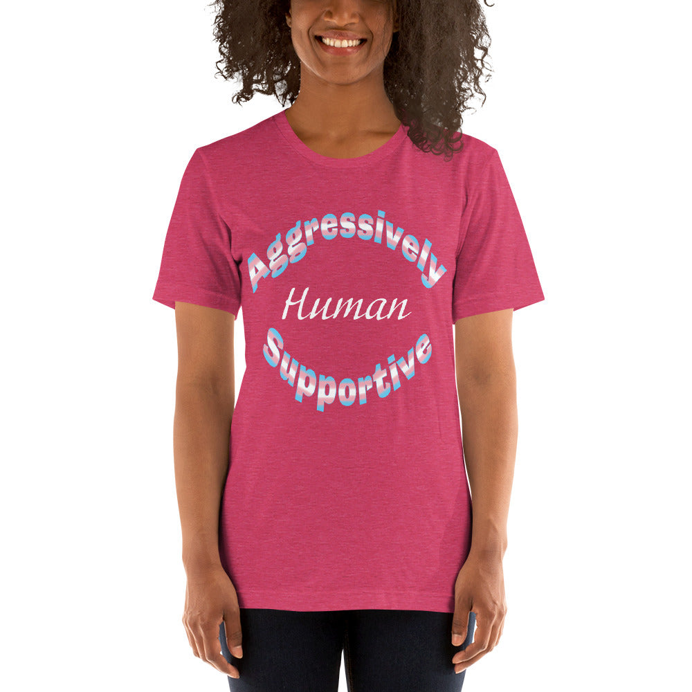 Trans Support Human Unisex t-shirt
